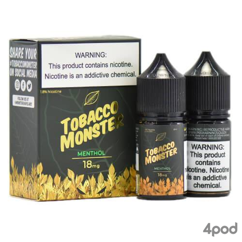 Жидкость синус. Tobacco Monster жидкость. Tobacco Monster Menthol. Jam Monster Tobacco.